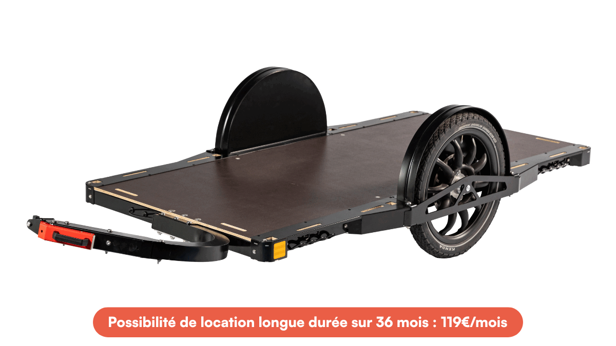 Location vélo remorque freinée