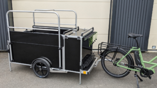 Remorque vélo paysagiste