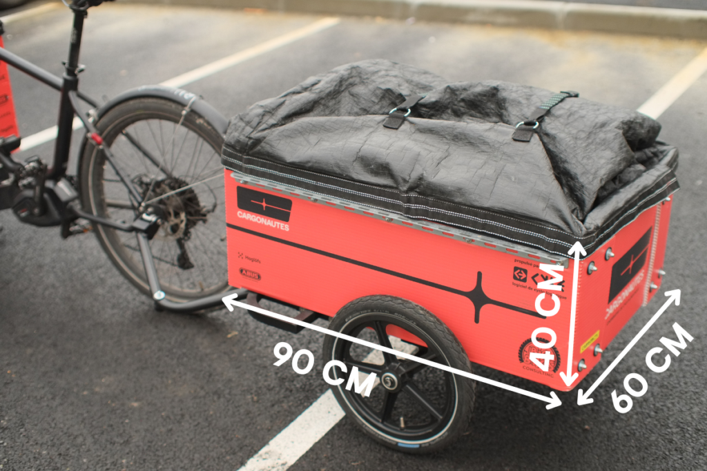 Petite remorque vélo utilitaire