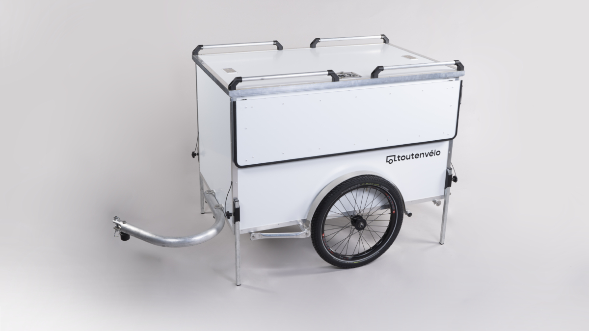 Remorque vélo caisson