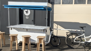 Remorque vélo stand