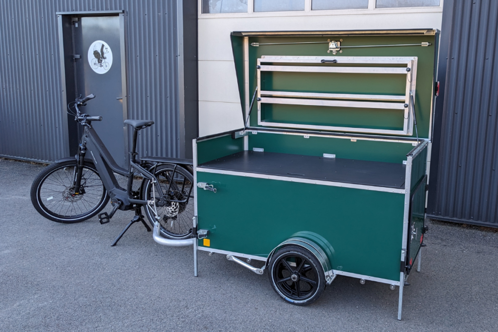 Remorque vélo épicerie Marseille