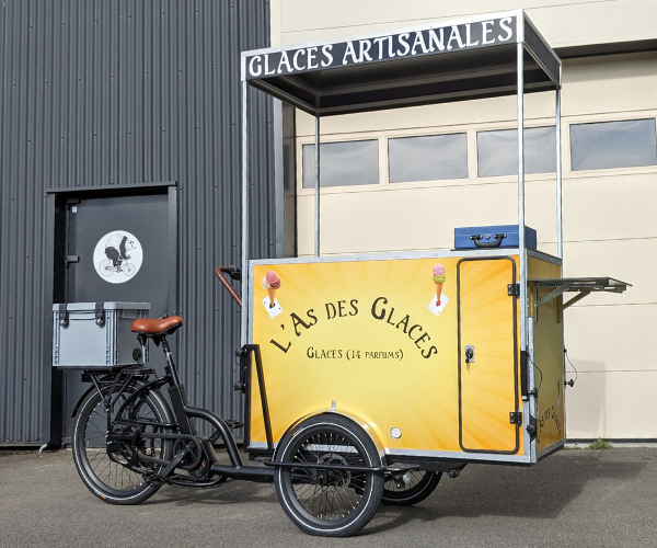 Remorque vélo glacier
