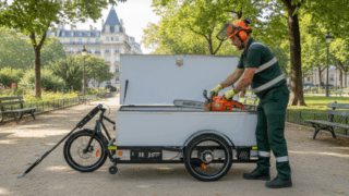 Vélo-cargo parcs et jardins