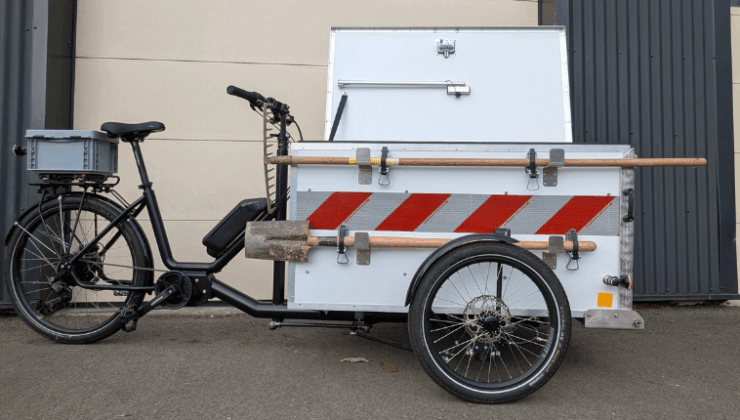 Vélo triporteur espaces verts